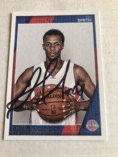 Ish Smith Signed 2016/17 Hoops Detroit Pistons Card # 5