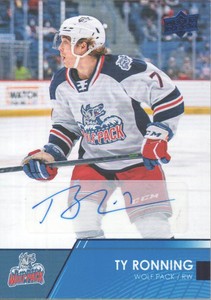 2021-22 Upper Deck AHL Hockey Autographs #1 Ty Ronning Auto