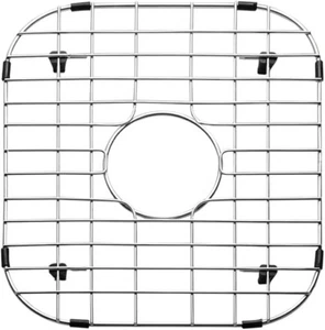 Kraus 13-5/8" x 15" Protezione Griglia Lavello Acciaio Scarico Centrale R 3 1/2" - Foto 1 di 2