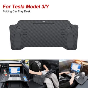 Portable Folding Laptop Desk Steering Wheel Tray Eating Table For Tesla Model3/Y - Afbeelding 1 van 23