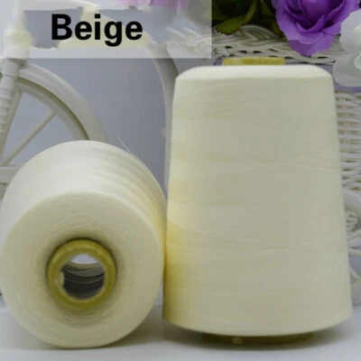 8000 Yard Overlocker Sewing Thread Embroidery Machine Line Quilting Single White - Image 1 of 4