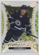 2021-22 Upper Deck Ovation World Premiere Lime 10/99 Cole Perfetti #WP-39 Rookie