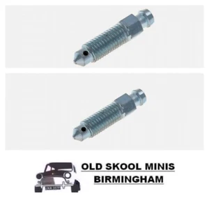 CLASSIC MINI REAR WHEEL CYLINDER BLEED NIPPLES x2 1/4" UNF 513118A SCREW  BE11 - Picture 1 of 1