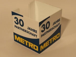 METRO Halter für Zettel 30 Jahre Partnerschaft - Hannover Sammler Schreibblock - Picture 1 of 2