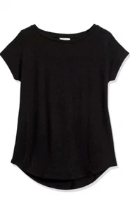 Daily Ritual Women's Black Boat Neck Short Sleeve Shirt Size XXL - Picture 1 of 11