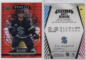 2022-23 Upper Deck Allure Rookies Red Rainbow Matty Beniers #150 Rookie RC