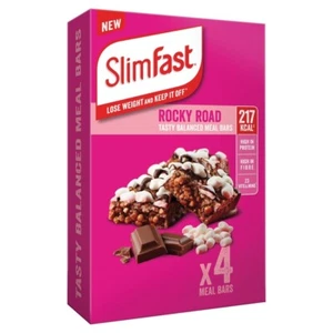 YOU GET 20 (FIVE BOXES) ROCKY ROAD SLIMFAST BARS.DATED OCTOBER 2025 . 60G BARS - Picture 1 of 1