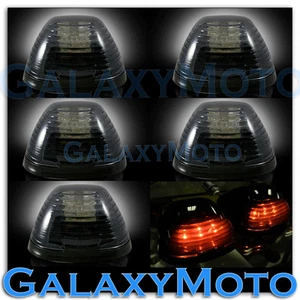 99-15 Ford Super Duty F250+F350+F450 Cab Roof 5pcs AMBER LED Lights SMOKE Lens - Picture 1 of 2