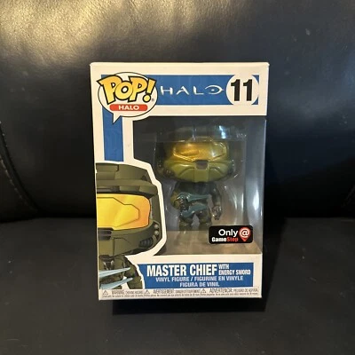 Funko Pop! - ESPADA DE ENERGÍA MASTER CHIEF HALO EXCLUSIVO GameStop Foto 1 de 4