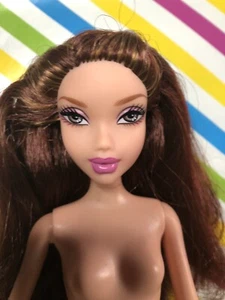 My Scene Mattel Cheslea Splashy Chic VHTF  Nude Brown And Red Hair Curl - Picture 1 of 4