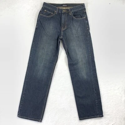 Jeans Claiborne Denim Vintage Para Hombre Talla 32 Negro Desteñido Piernas Rectas Algodón Foto 1 de 4