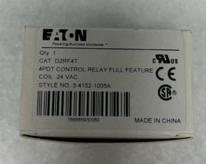 D2RF4T - Eaton, 4PDT Control Relay, Coil 24V - Picture 1 of 6