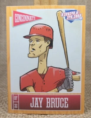 Tarjeta de béisbol 2013 Panini Triple Play Jay Bruce #20 Rojos envío y devolución gratuitos A1 Foto 1 de 2