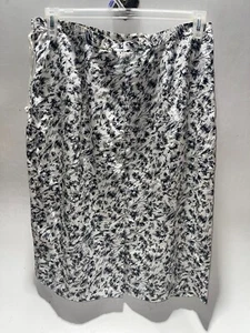 Falda plisada para mujer Schrader Sport blanca y negra talla 14 geométrica - Imagen 1 de 4