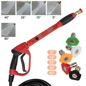 4000PSI High Pressure Washer Spray Gun Washing Cleaning Kit For Car Jet Lance US - Picture 1 of 15