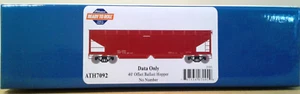 HO SCALE ATHEARN RTR 4 PACK 40 OFFSET BALLAST HOPPER OXIDE RED DATA ONLY ATH7092 - Picture 1 of 6