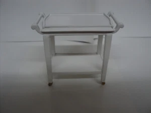 DOLLHOUSE SERVING CART/WHITE - Picture 1 of 5