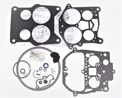 Rochester Quadrajet Carburetor Rebuild Kit 70 71 72 73 74 Pontiac 400 455 4 bl - Image 1 of 4