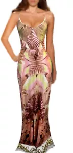 80% OFF! SALE! VINTAGE! GORGEOUS ROBERTO CAVALLI Italy dress 42-44 - Picture 1 of 20