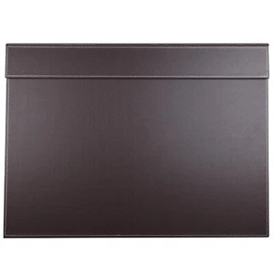 ™ sous-Main en Cuir de Grande qualité 60 x 45 cm Marron - Photo 1/9