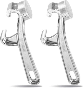 2 PCS 5 Gallon Bucket Opener Tool,Aluminum Pail Opener Silver Buckets Lid Wrench - Picture 1 of 11