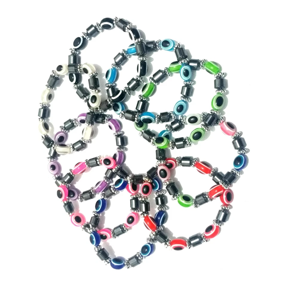 elastisches Perlen Armband türkisches magisches Auge Glückbringer Talisman  - Bild 1 von 1