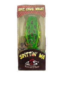 River2Sea Spittin Wa 70 Topwater Frog 2.75 inch River2Sea Frog Bass Fishing Lure - Picture 1 of 5