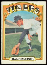 1972 TOPPS DALTON JONES - B DETROIT TIGERS #83 VG/EX
