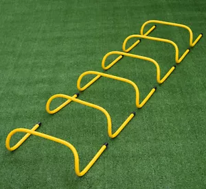 YELLOW AGILITY HURDLES FOOTBALL SPEED PLYO TRAINING - 6 x 9" - FXR SPORTS - Picture 1 of 1