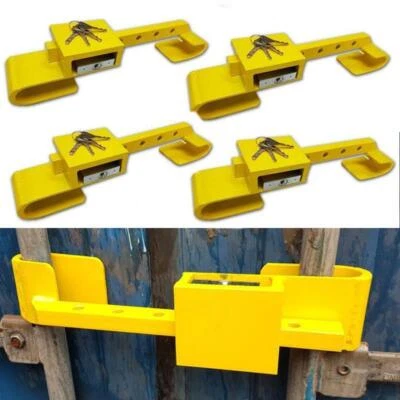 KDS 4 Container Schloss Sicherheitsschloss Diebstahlschutz Bügelschloss Riegelschloß