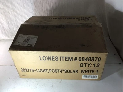 Deckorators Solar LED Cubierta Blanco Poste Tapa 4x4" Iluminación EXT - 282770 - Lote de 12 Foto 1 de 4