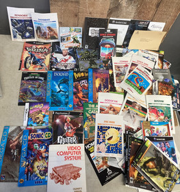 HUGE LOT of 100+ Video Game Manuals  SEGA CD NES SNES GAMECUBE SONIC SUPER MARIO