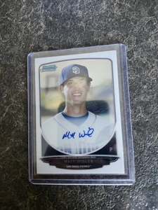 2013 Topps Bowman Chrome Rookie Auto Matt Wisler Card# BCA-MWI - Picture 1 of 2