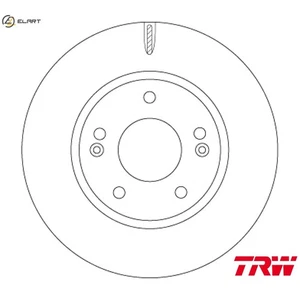 2x BRAKE DISC DF6936 FOR HYUNDAI KIA NIRO/SUV/VAN G4LE 1.6L 4cyl IONIQ 1.6L - Picture 1 of 9