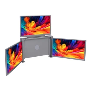 AU Plug Laptop 3 Screen Extender 14in 1920x1080 IPS Rotatable Notebook Tripl NEW - Afbeelding 1 van 12