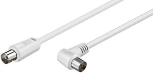 Antennen Anschlusskabel (1x Winkel) weiß 1,50 m; AKWG 0150 1.5m PL - Zdjęcie 1 z 1