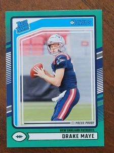 2024 DONRUSS DRAKE MAYE GREEN PRESS PROOF RC #379 11A - Picture 1 of 2