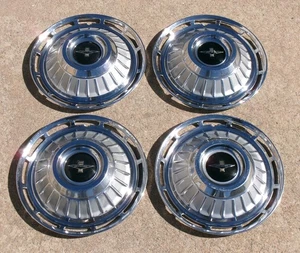 Set of 4 Genuine 1962 Chevy Corvair Monza 900 13" Hubcaps Wheel Covers OEM - Picture 1 of 22
