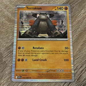Terrakion 054/086 Holo Rare White Flare Pokemon TCG - Picture 1 of 2