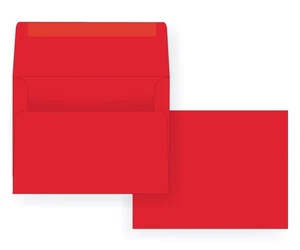 A6 Invitation Envelope,  Astrobright, 24# Reentry Red (4 3/4 x 6 1/2) - 250/Box - Picture 1 of 3