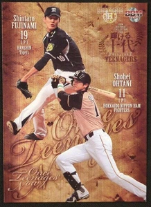 BBM Historic Col. 2014 Shohei Ohtani & Shintaro Fujinami Once Teenagers TN2 - Picture 1 of 4