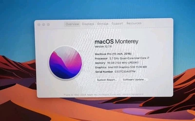 Macbook Pro 2016 15 Inch With Retina Display And Touch Bar 2.6 GHz Quad-core i7 - Image 1 of 4