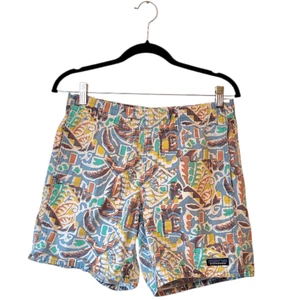 Patagonia Men's Geo Print Funhogger Cotton Shorts Size Small - Picture 1 of 6