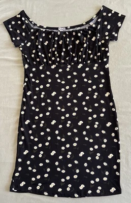 J For Justify Dress Size 2X Floral Black W/ Daises New W/0 Tags - Image 1 of 4