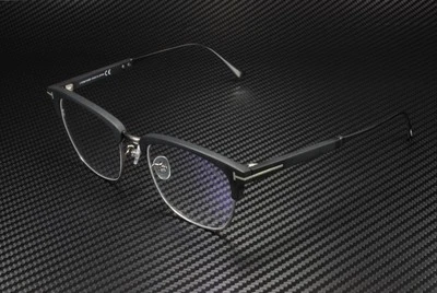 Tom Ford FT5590-F-B 002 Matte Black Clear Lens Plastic 52 mm Men's Eyeglasses - Image 1 of 4