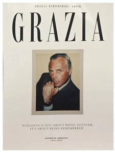 GIORGIO ARMANI - RIVISTA GRAZIA - ITALIA - COPERTINA ABBONATO - NUOVA 2025 - Foto 1 di 1