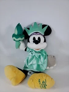 Minnie Mouse Statua della Libertà Disney Store New York Esclusivo Peluche Imbottito 19" - Foto 1 di 9