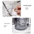 Kunststoff Mundwasser Zahnbürsten Tasse mit Griff Zuhause Transparent Zahnbürsten Halter