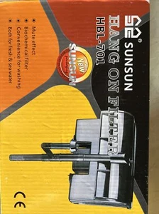 SunSun HBL-701 Hang on Power Filter w/ Surface Skimmer. 158gph - Picture 1 of 3