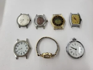 Vintage Collection Of Watches. Mixed Lot Of 7. For Parts Or Repair - Picture 1 of 17